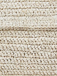 Zani Knit Raffia Shoulder Bag