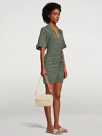Zani Knit Raffia Shoulder Bag