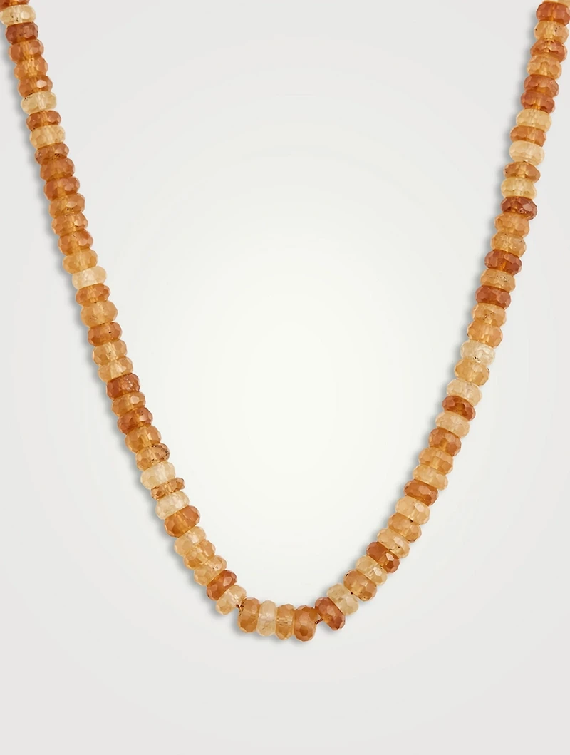 Hessonite Beaded Necklace
