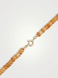 Hessonite Beaded Necklace