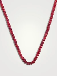 Ruby Beaded Necklace