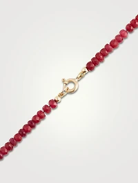Ruby Beaded Necklace