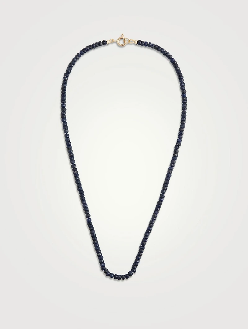 Sapphire Beaded Necklace