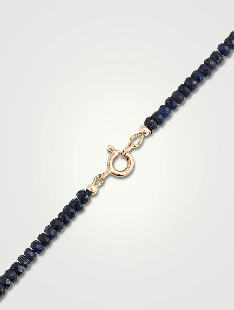 Sapphire Beaded Necklace