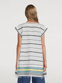 Sediri Caftan Dress Striped Print