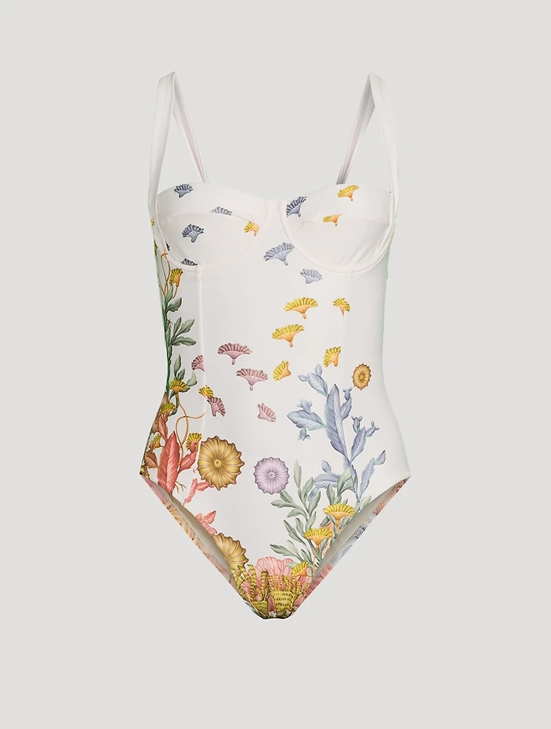 Carmel One-Piece Swimsuit Shell Print