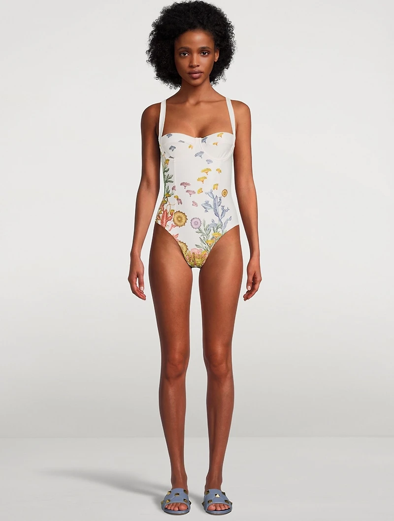 Carmel One-Piece Swimsuit Shell Print