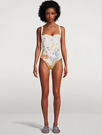 Carmel One-Piece Swimsuit Shell Print