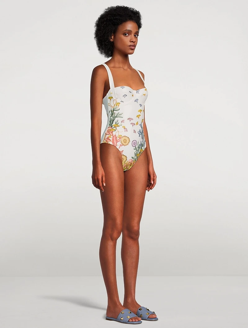 Carmel One-Piece Swimsuit Shell Print