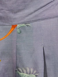 Linen-Blend Palazzo Pants Shell Print