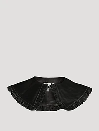 Leather Frill Collar