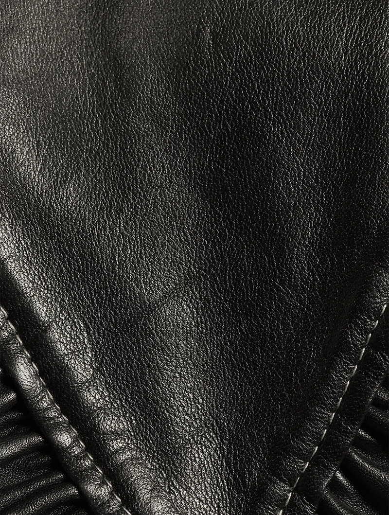 Leather Frill Collar