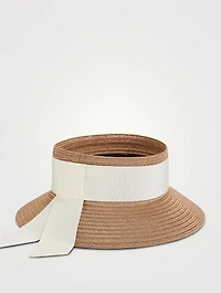 Kayla Straw Visor Boater Hat