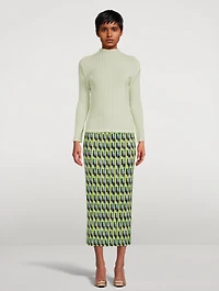 Lull Printed Midi Skirt