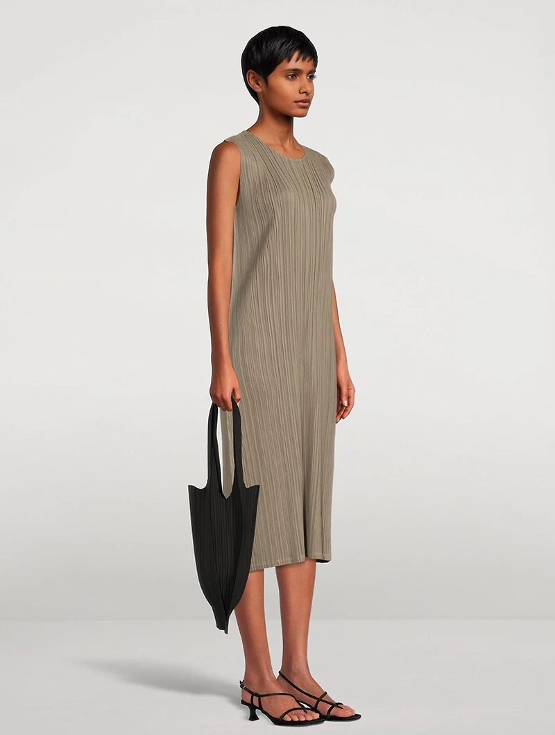 Sand Pleats Dress