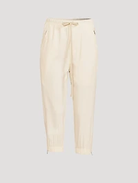 Cropped Cady Track Pants