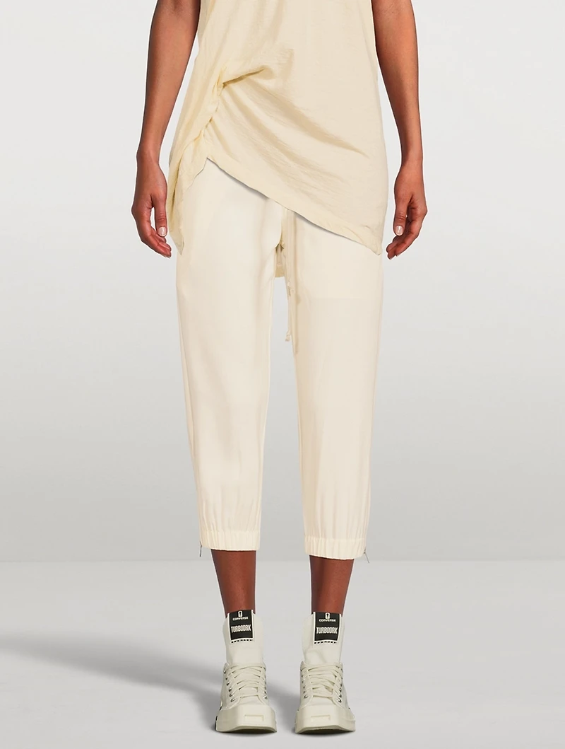 Cropped Cady Track Pants