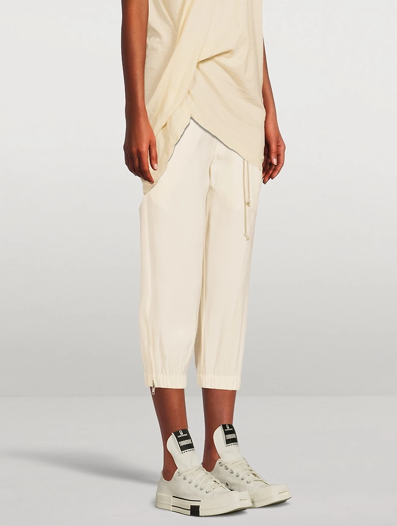 Cropped Cady Track Pants