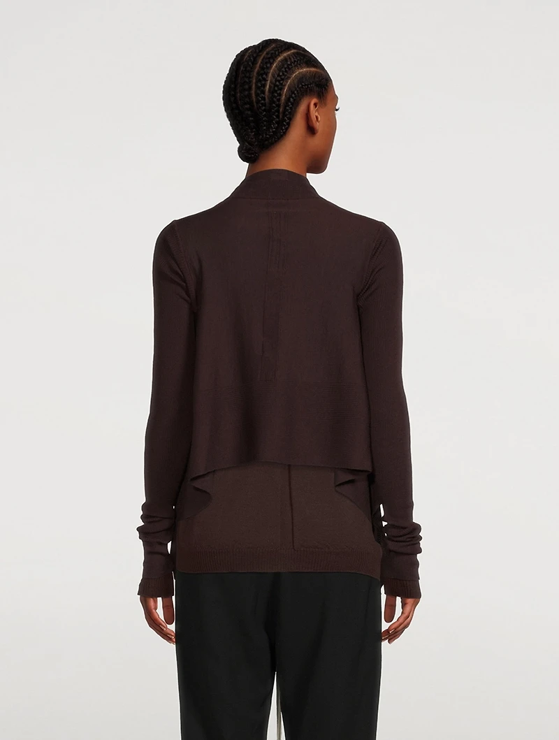 Gethsemane Short Wrap Wool Cardigan