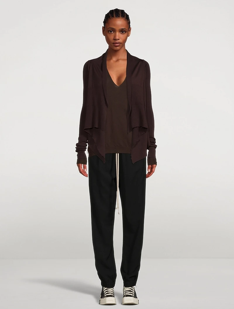 Gethsemane Short Wrap Wool Cardigan