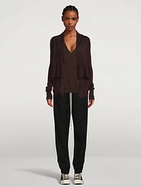 Gethsemane Short Wrap Wool Cardigan