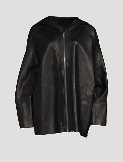 Peter Leather Zip-Front Jacket
