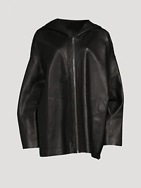 Peter Leather Zip-Front Jacket