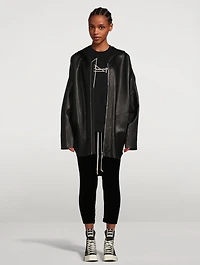 Peter Leather Zip-Front Jacket