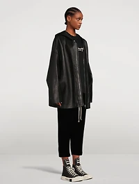 Peter Leather Zip-Front Jacket