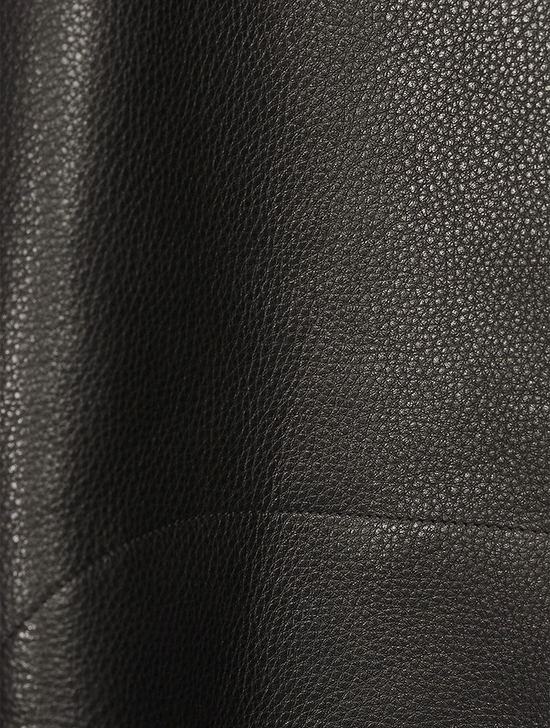 Peter Leather Zip-Front Jacket