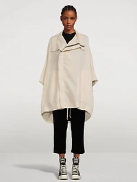 Sail Linen And Wool Biker Jacket