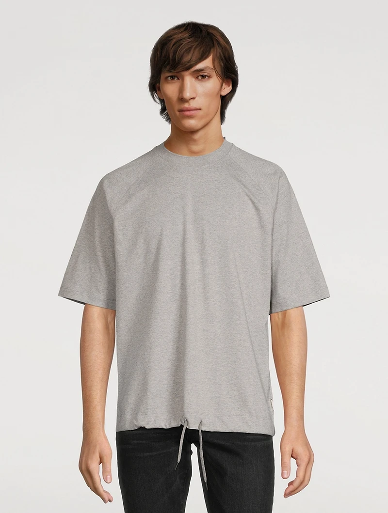 Cotton T-Shirt With Drawstring