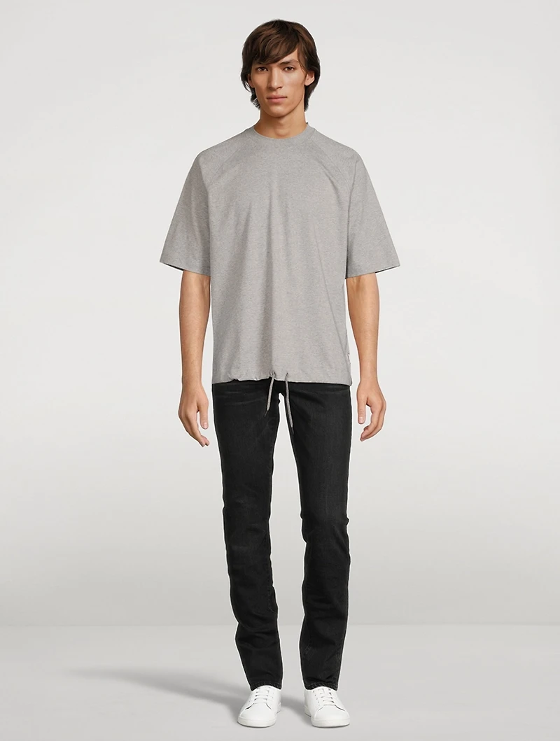 Cotton T-Shirt With Drawstring