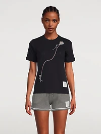 Sky Icon Intarsia Knit T-Shirt