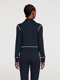 Contrast Stitch Cotton Rib Jacket