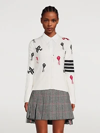 Sky Icon Intarsia Cardigan