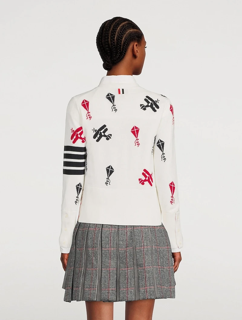 Sky Icon Intarsia Cardigan
