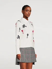 Sky Icon Intarsia Cardigan