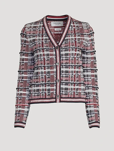 Madras Check Cardigan
