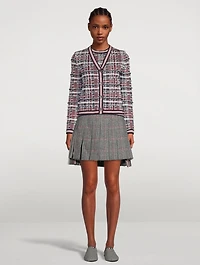 Madras Check Cardigan