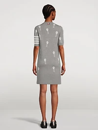 Sky Icon Intarsia Sweater Dress