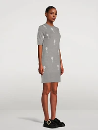Sky Icon Intarsia Sweater Dress
