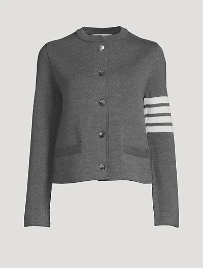 Wool Crewneck Cardigan