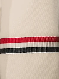 Waterproof Cropped Car Coat With Striped Armband