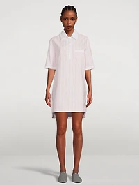 Polo Dress Stripe Print