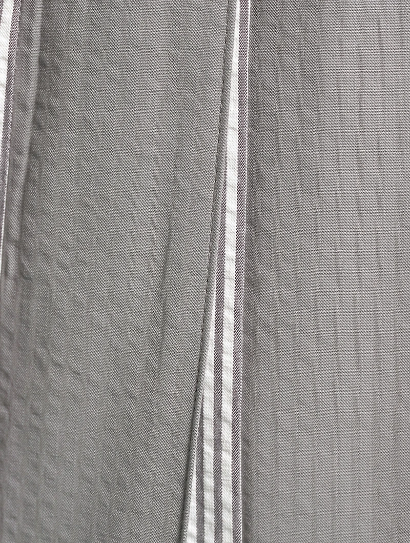 Seersucker Dropped Back Pleated Mini Skirt