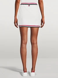 Textured Cotton Mini Skirt