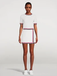 Textured Cotton Mini Skirt