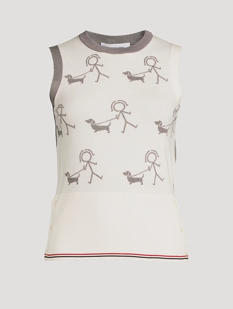 Mrs.Thom Walking Hector Sleeveless Sweater