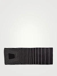 Cashmere And Silk Scarf In Trapezoid Print